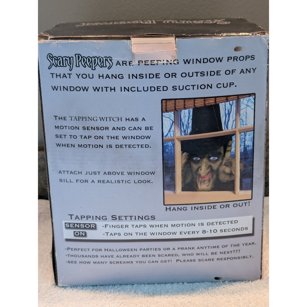 Scary Peeper Tapping Window Witch Animated Halloween Prop Tested Creepy Decor - Picture 16 of 16